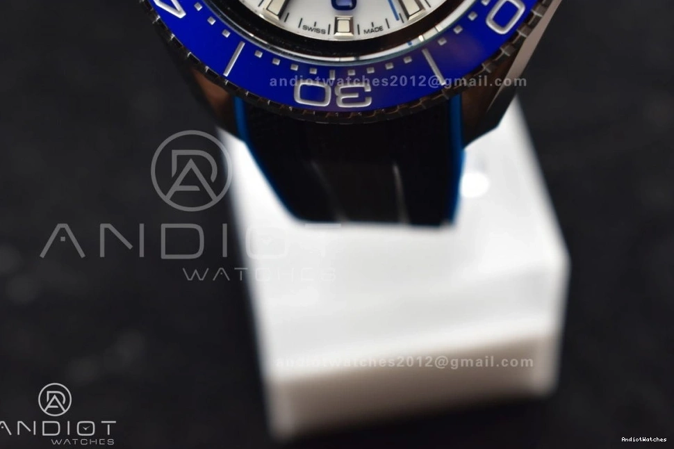 Dial Edition 1:1 Black on White 6000M Versatile Blue TF Bezel SS Rubber Deep Ultra 1078 A Best Ceramic Strap Seamaster 0328